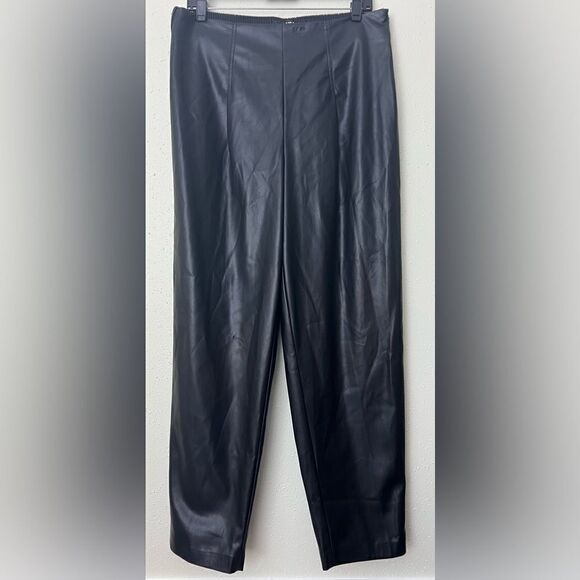 021 New DKNY Womens Faux Leather High Rise Ankle
Pants Size M - Picture 3 of 10